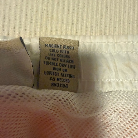 J. Khaki Orange Yellow Swim Trunks with Floral Design - Picture 5 of 8